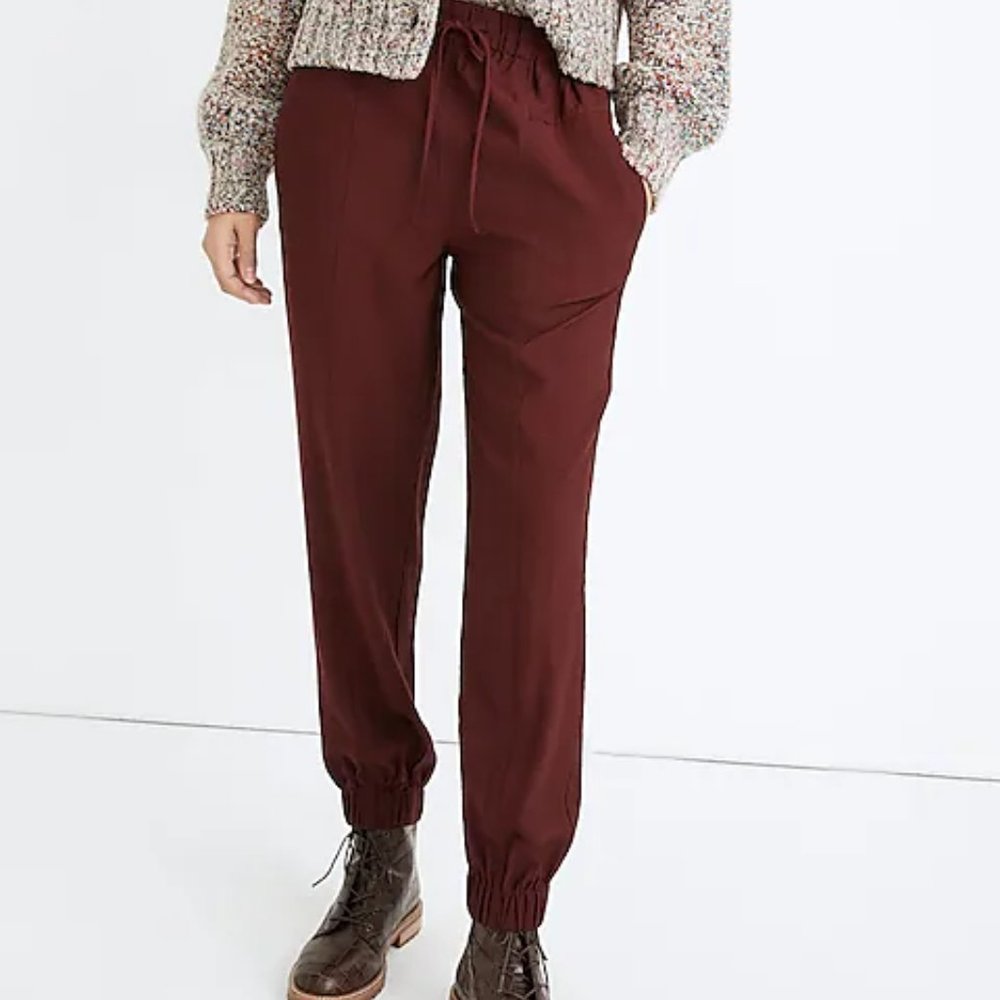 Madewell Drapey Seamed Track Trousers NWT